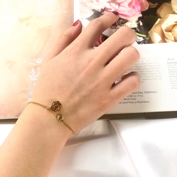 Christian Dior Vintage ”CD”hexagon logo bracelet, - Picture 6 of 7